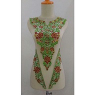 Lace embroidered kaftan gamis HM01