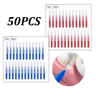 50Pcs Teeth Interdental Brush Cleaning Teeth Care brush Tooth Flossing Head Hygiene