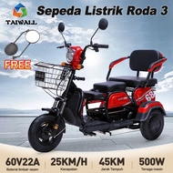 NE92- Sepeda roda tiga listrik / Sepeda listrik / Sepeda motor roda 3