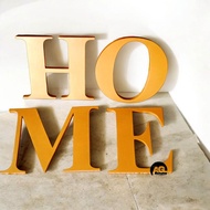 Walldecor Tulisan HOME/Hiasan dinding Kayu Huruf timbul