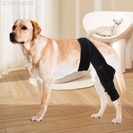 LOOKSHOW Pet Adjustable Joint Protection Covers Comfortable Breathable Dog Knee Brace Rear Leg Brace