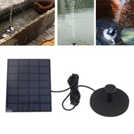 1qiwan-my Solar Water Fountain Pump 7V 2.5W Powered Kit for Garden Pond Pool Birdbath Decoration wit