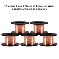 5pcs 0.1mm Enameled Wire Copper Winding Wire Enamelled Repair Wire Length 12m