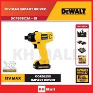 DEWALT DCF805C2A-B1 12V Cordless 1/4 Impact Driver With 27pcs Standard Accessories