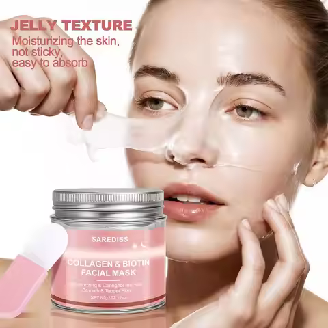 Collagen Overnight Wrapping Peel Off Facial Mask 60g Collagen Night Wrapping Mask Deeply Hydrates Ni