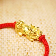 黃金手繩-招財貔貅手繩金飾-黃金9999 (贈送米蘭手繩)
