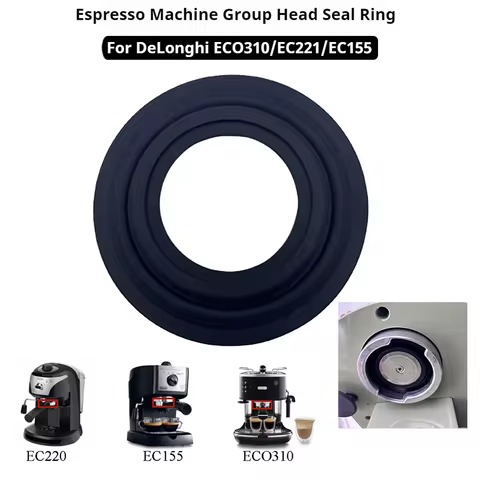 Silicone Group Head Seal Gasket for DeLonghi ECO310/EC155/EC221 Espresso Machine Replacement Group H
