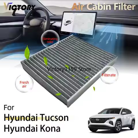 HEPA Car Activated Carbon For Hyundai Tucson NX4 Hyundai Santa Fe TM Hyundai Ioniq 5 Hyundai Kona Hy