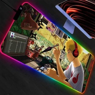 RGB Large Gaming Mouse Pad NARUTO Anime PC Computer Gamer Desk Mat Backlight XXL Laptop LED Mousepad