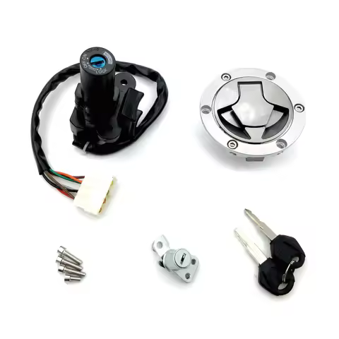 Motorcycle Ignition Switch Seat Gas Cap Cover Locks Key Parts For Kawasaki Ninja 250R 300 EX 250J EX