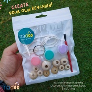 GANTUNGAN (PROMO) DIY KEYCHAIN KIT | BAG CHARM | WOODEN BEADS | Stringing | Beads | PAINTING PAINTIN
