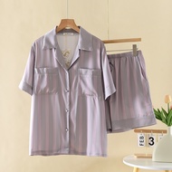 ชุดนอน Muslin Pajamas Collection Muslin Pet รุ่น Muted Pink (N3286 T3286 Y3286 Y3287) | ชุดนอนคู่รัก