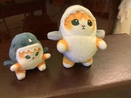 可愛貓咪鯊魚造型毛公仔