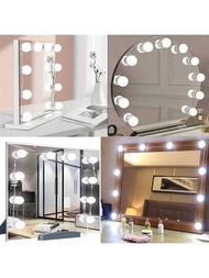 串燈泡,led條帶有3種顏色,用於化妝鏡浴室鏡子,適用於客廳,浴室,臥室,家居裝飾