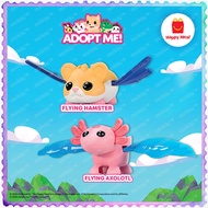 McDonald's ADOPT ME Flying Hamster Axolotl Cute Happy Meal Animal Toy Pretend Play Playset MCD 麦当劳儿童