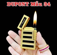 Bật lửa DUPONT Kim cương sọc đen M-34 (S.T. DUPONT) - (XÀI GAS)