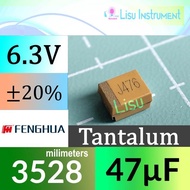 47uF 6.3V ±20% 3528 Tantalum Capacitors T450B14760JMAP1 FH Fenghua