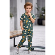 KELFI FULL PRINTING CP SET UNISEX CHILDREN'S CLOTHING SET CP 4-8 YEARS "MIGOO EDITION BLUE DOP"