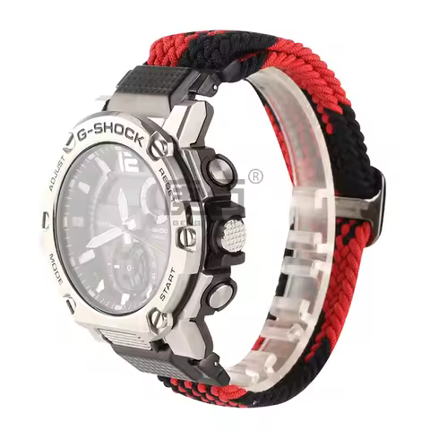 Braided Solo Nylon Watch Band Strap For Casio GST-B300