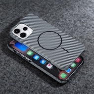 Casing For OPPO Reno 15 5G Reno15F Case Borderless carbon fiber pattern magnetic suction Shockproof 