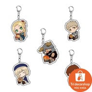 Dungeon Meshi KeyChain Men Anime Key Chain Women Delicious in Dungeon Acrylic Key Ring Laius P