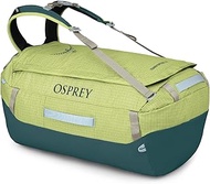Transporter 65L Lightweight Travel Duffel Backpack - Water Resistant Gear Bag for Men and Women, Glo