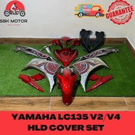 YAMAHA LC135 V2/V4 MERAH BATIK BATIK GREY RM7+S3 COVER SET 10TH ORIGINAL  HLD STICKER TANAM LC135 CO