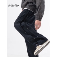 tracksuit man baggy tracksuit seluar tracksuit lelaki Heavy Original Spring High Street Stitching Ca