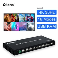 NEW Real 4K 8x1 HDMI KVM Multi-viewer Seamless Switch 8 Channel Video Multiplexer 8x1 KVM HDMI 2 6 8