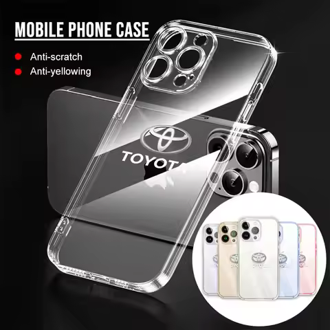 Soft Clear Phone Case for IPhone 13 14 Pro Max 12 Mini 7 Plus For Toyota GR Chr RAV4 Yaris Camry Ava