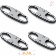 GILDAI 4 PCS Zipper Clips, Small Size Double Opening Carabiner Clips, Security Anti Theft Elegant De