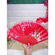 MERAH Red Fan Decoration Happiness Beautiful Fan Decoration Decoration