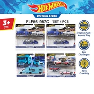 Hot Wheels Team Transport Sold as set 4 Cars ฮอตวีล รถบรรทุกรถยนต์ ขายยกชุด 4 คัน (FLF56 (957C)TH