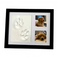 Pet Hand Footprint Photo Frame Baby Ink Pad Baby Hand Footprint DIY Picture Frame Hollow Baby One Ye