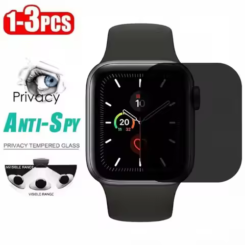 1-3pcs Anti-Spy Screen Protector for Apple Watch 40mm 41mm 45mm 44mm Soft Curved Privacy Film for Iw