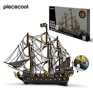 Bộ Đố Vui kim loại 3D piececool ngọc trai đen tàu cướp biển mô hình Bộ dụng cụ nam châm tủ lạnh kim 