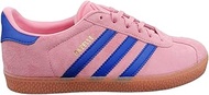 adidas Men's Gazelle Indoor Shoes Gymnastics, Semi Pink Spark/Lucid Blue/Lucid Blue, 5.5 US Big Kid