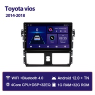 JIUYIN Android Head Unit For Toyota Vios Gen 3 2014 2015 2016 2017 2018 Carplay Android Auto 4G WIFI