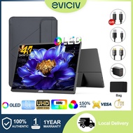EVICIV OLED 4K Portable Monitor 15.6Inch UHD 3456*2160/100000:1/500Nits/1ms/ Plug & play HDMI Type-C