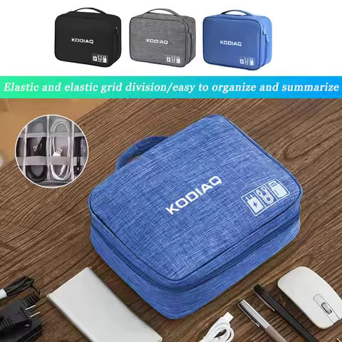 Car Portable Travel Data Charger Organizer Bag Storage For Skoda Roomster Citigo Enyaq Kodiaq Deriva