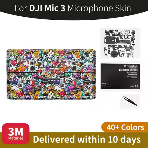 For DJI mic3 Skin DJI Mic 3 Wireless Microphone Stickers Anti-scratch Camera protective film More Co