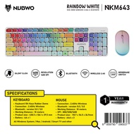 เมาส์คีย์บอร์ดไร้สาย Keyboard Mouse Nubwo NKM-643 Dual mode Wireless/Bluetooth RubberDome Switch (RA