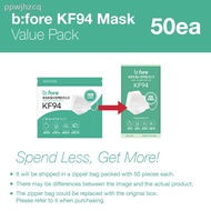 №✜50pcs Value Pack ■ KF94 4ply Face Mask ■ For Adults Men &amp; Women ■ MFDS Approved ■ Black White ■ Made in Korea
