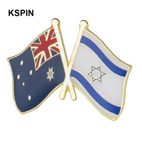 10pcs a lot Australia Friendship Flag Badge Flag Pin