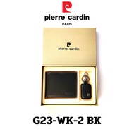Pierre Cardin (ปีร์แอร์ การ์แดง)ชุดของขวัญ ชุดGift set กระเป๋าธนบัตร+พวงกุญแจ รุ่น G23-WK-2 พร้อมส่ง