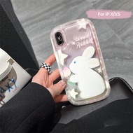 Raimondo Casing Ponsel Kreatif Ekor Kelinci Lucu Girl Ins Cocok Untuk IPhone 7Plus/8Plus/11/11Pro/13