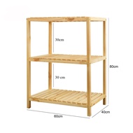 [American pine wood] Pine wood 3-tier microwave shelf, microwave shelf, multi-purpose wooden shelf -