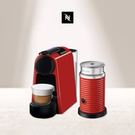 Nespresso 膠囊咖啡機 Essenza Mini紅+Aero3紅色奶泡機