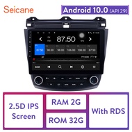 Seicane 10.1นิ้วAndroid 10.0 HDหน้าจอสัมผัสวิทยุติดรถยนต์GPSนำทางสำหรับ2003 2004 2005 2006 2007 Honda Accord 7บลูทูธเพลงWIFIลิงค์กระจกUSBหัวหน้าหน่วยสนับสนุนDVR OBD2