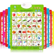 Lele ปลาเสียงเปิดใช้งานแขวนภาพ Phonics ของเล่น Intelligence Enhancement Early Education โปสเตอร์สําห